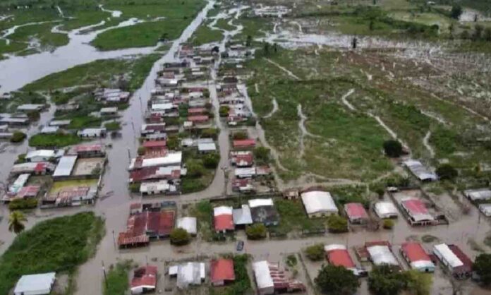 sur lago inundaciones