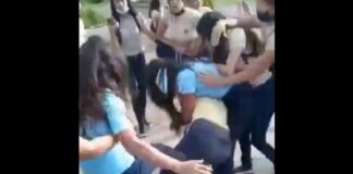 pelea estudiantes cuchillo video