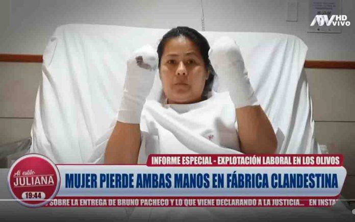 Johana Bastidas Terán venezolana manos trituradas perú