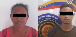 pareja asesinan hombre bolívar