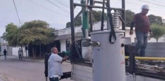 Corpoelec transformador San Jacinto