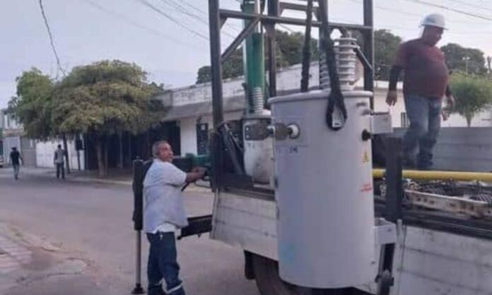 Corpoelec transformador San Jacinto
