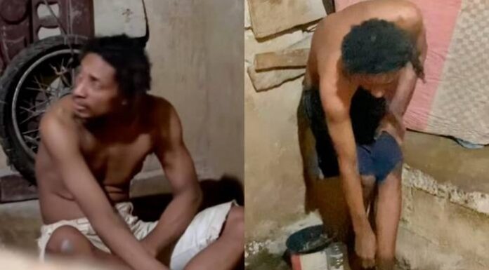 hombre encadenado colombia