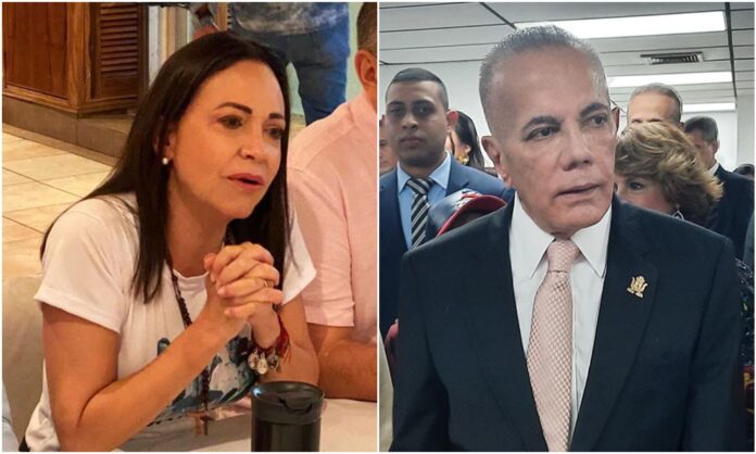 María Corina Machado y Manuel Rosales