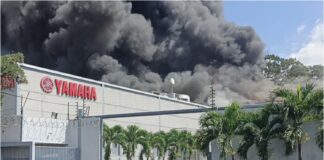 incendio Yamaha