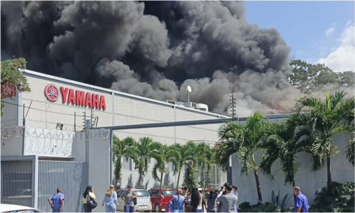 incendio Yamaha incendio Yamaha
