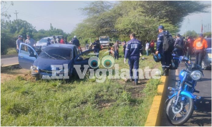 accidente vía al aeropuerto